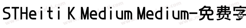 STHeiti K Medium Medium字体转换